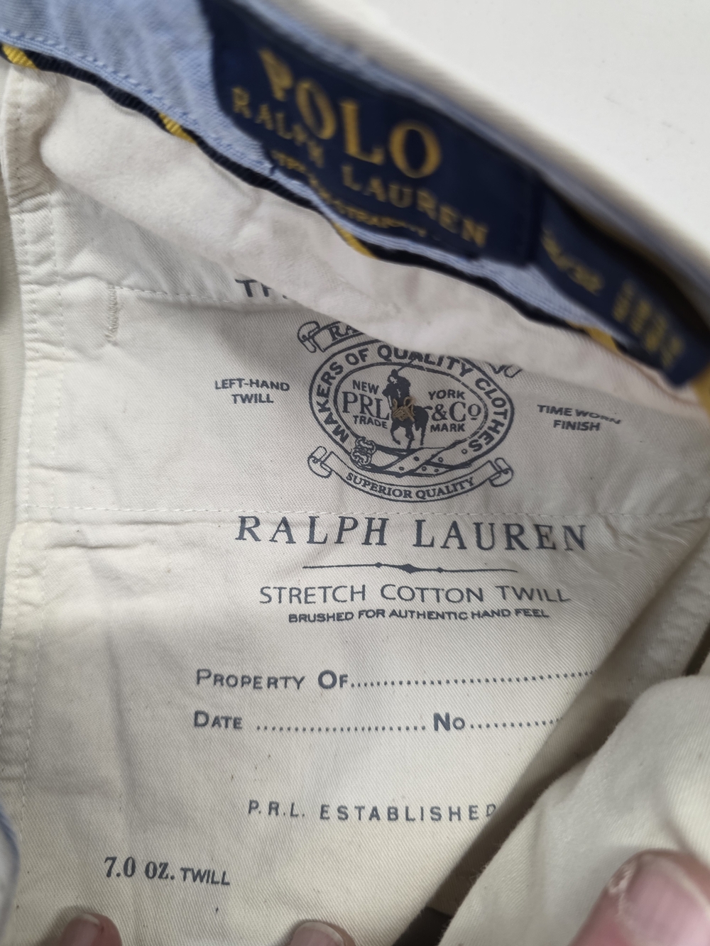 Polo Ralph Lauren Chino Khaki Beige Pants Men's Size 36x32 - Picture 4 of 7